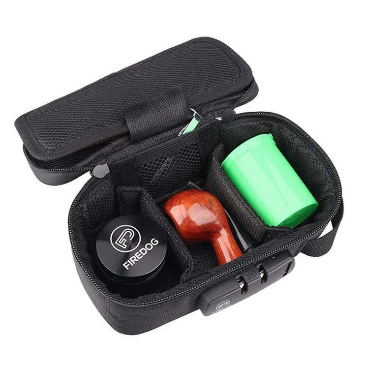 FIREDOG CL109 Smell Proof Bag with Combination Lock Portable Pipe Tobacco Pouch Carton Mesh Bag - Green