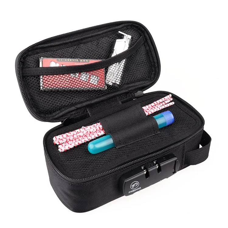 FIREDOG CL109 Smell Proof Bag with Combination Lock Portable Pipe Tobacco Pouch Carton Mesh Bag - Green