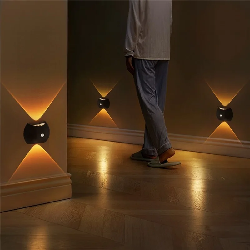 SWL005 Luz de Parede LED Magnética Sem Furação Recarregável com Sensor de Movimento para Quarto e Hotel - Cromado