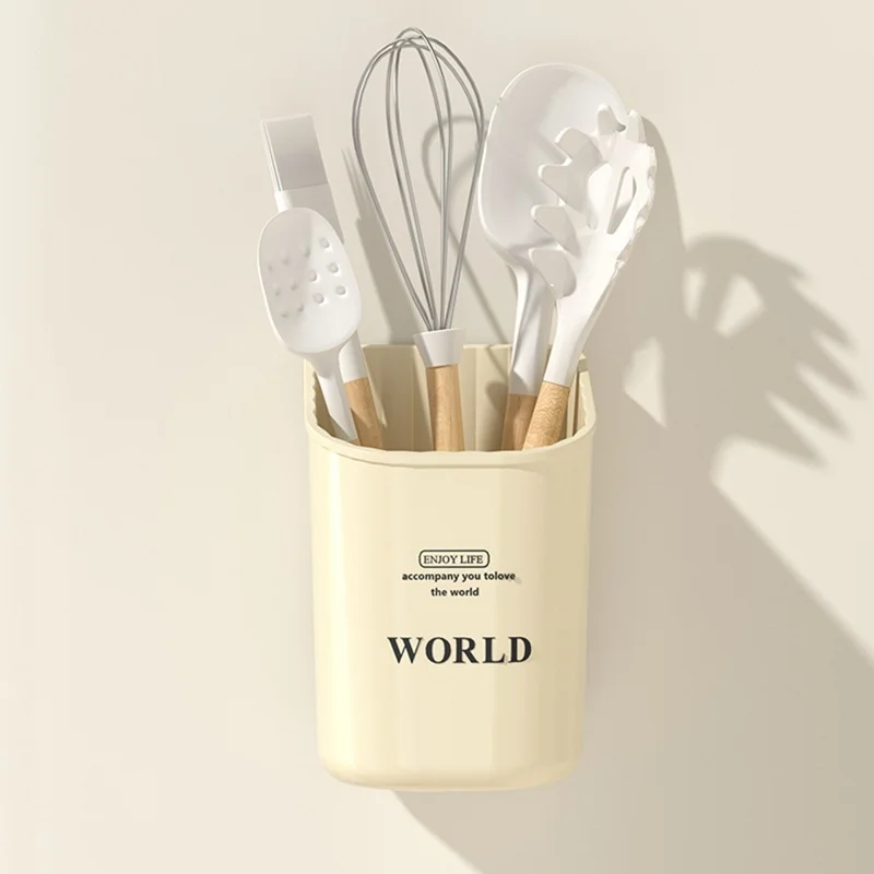 Set da 3 Pezzi / Contenitore Organizzatore da Cucina in Plastica per Frigorifero con Magneti, Senza Necessità di Forare