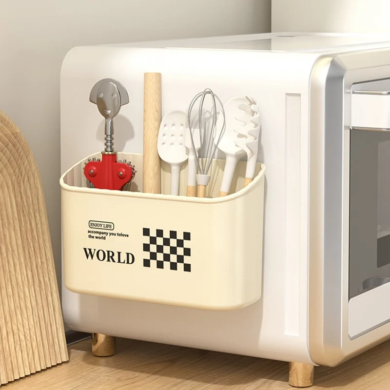 3-teiliges Set Magnetischer Kühlschrank-Aufbewahrungsbox Ohne Bohren Kunststoff Küchen-Organizer Container, L+M+M