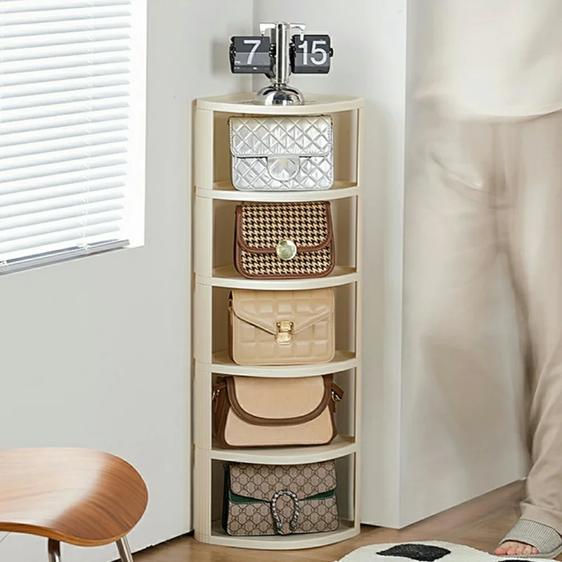 6 Tier Shoe Rack Home Entryway Corner Space Saving Narrow Shoe Organizer PP Storage Shelf