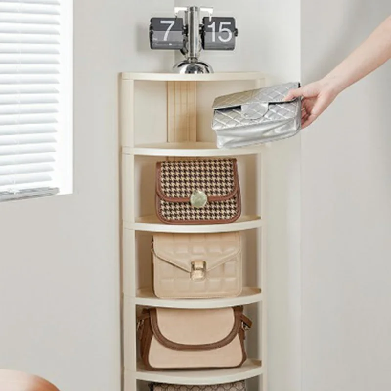 6 Tier Shoe Rack Home Entryway Corner Space Saving Narrow Shoe Organizer PP Storage Shelf