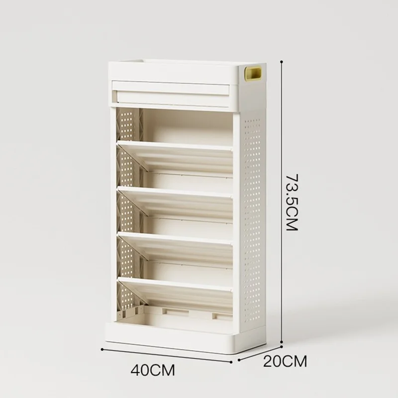 Scaffale Libreria a 5 Ripiani Multiuso con Cassetto - Organizzatore da Scrivania in PP