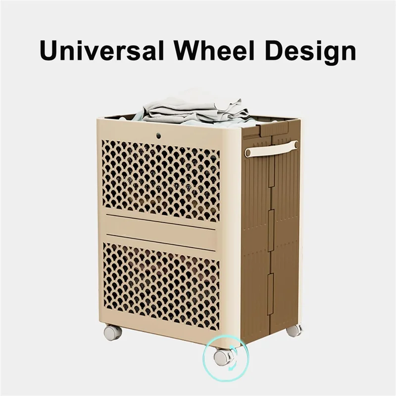 Panier à linge pliable de 38 x 28 x 45 cm, corbeille à linge sale pour la maison, sans roulettes