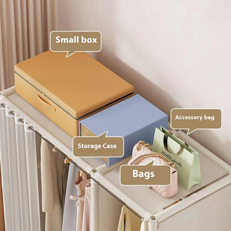 144 x 45 x 166,5 cm dammtät skåp för förvaring, monteringsklädrack, förvaringsorganizer, 3 rader 4 lådor - Vit