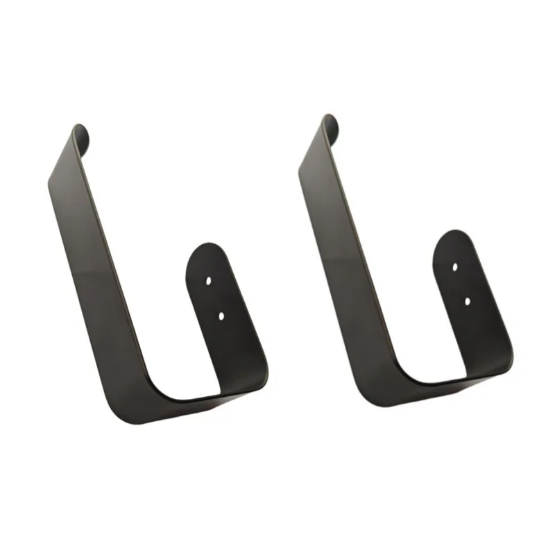 YH022-2 2 Stück Eisen-Gardinenhalter Wandmontage Vorhanghaken U-förmig