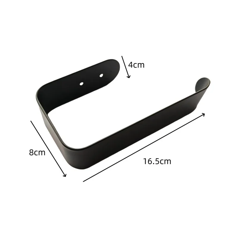 YH022-2 2 Stück Eisen-Gardinenhalter Wandmontage Vorhanghaken U-förmig