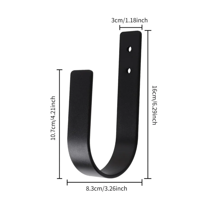 YH021-2 2Pcs Wall Mounted Curtain Holdback Metal Curtain Tie Back Decorative Drapery Hook