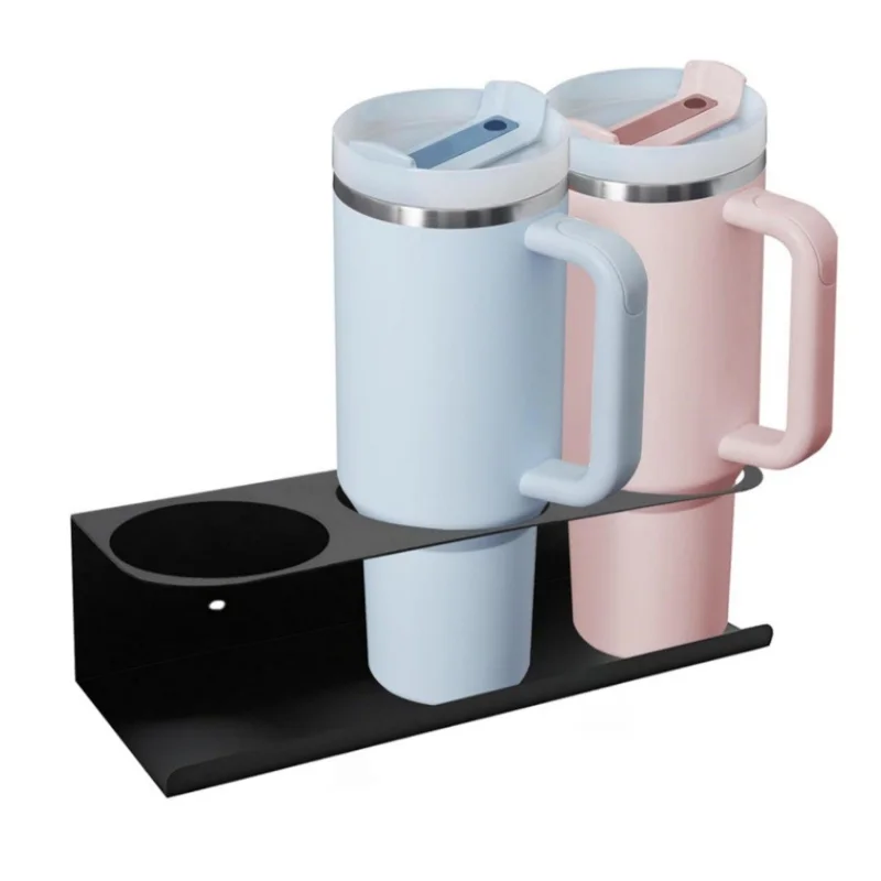 YH020-2 2-teiliger Wandhalter zur Platzersparnis für Stanley Becher - 3-fach Flaschenhalter Aufbewahrungsregal