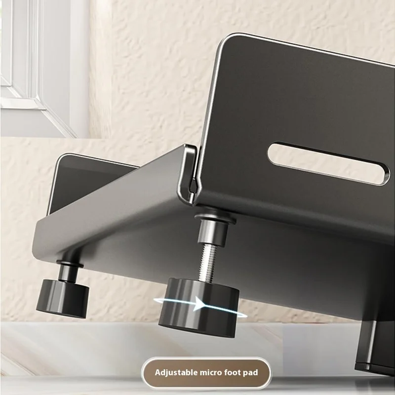 Organizzatore Porta Spezie da Cucina a 3 Ripiani, Larghezza 30 cm, Scaffale da Bancone per Utensili e Portacoltelli - Grigio