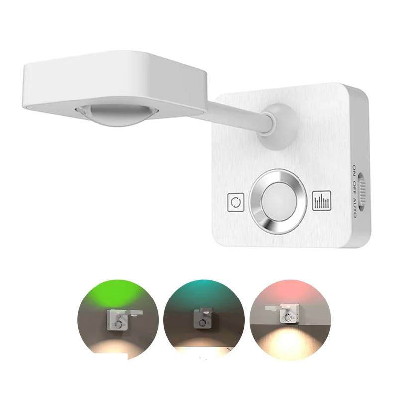 Motion Sensor Wall Art LED Spotlight for Paintings USB Rechargeable Dimmable Colorful Ambient Light