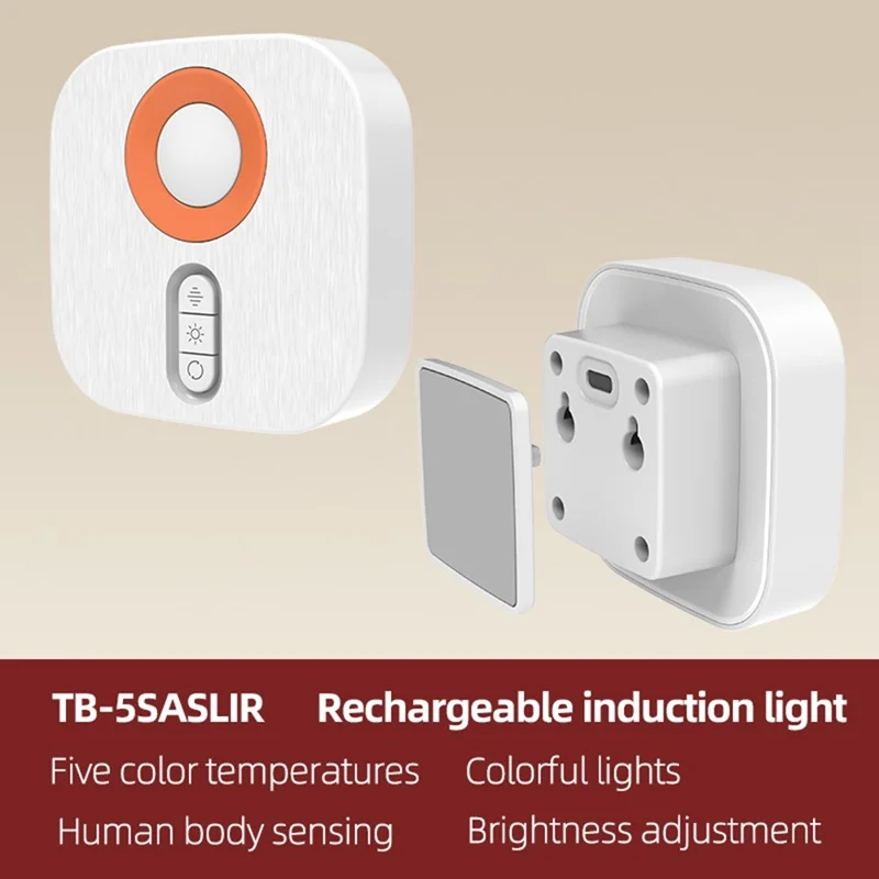Bewegungsaktivierter RGB-Nachtlicht-USB-aufladbarer dimmbarer LED-Nachttischlampe