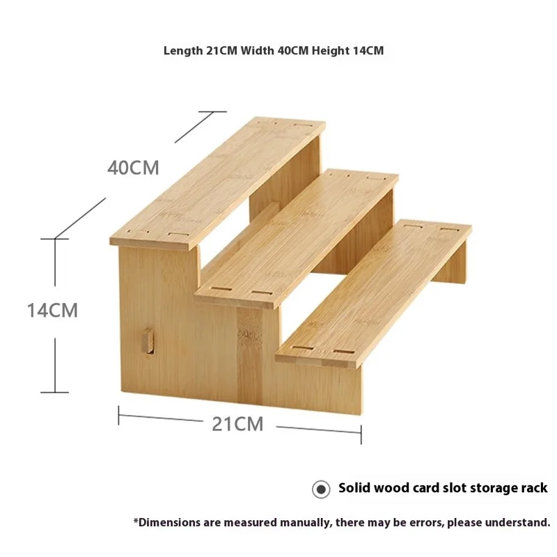 Bamboo 3-Tier Spice Rack Organizer Kitchen Detachable Condiments Storage Shelf