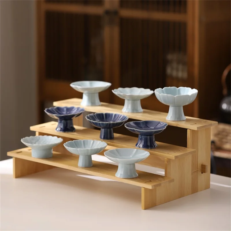 Bamboo 3-Tier Spice Rack Organizer Kitchen Detachable Condiments Storage Shelf