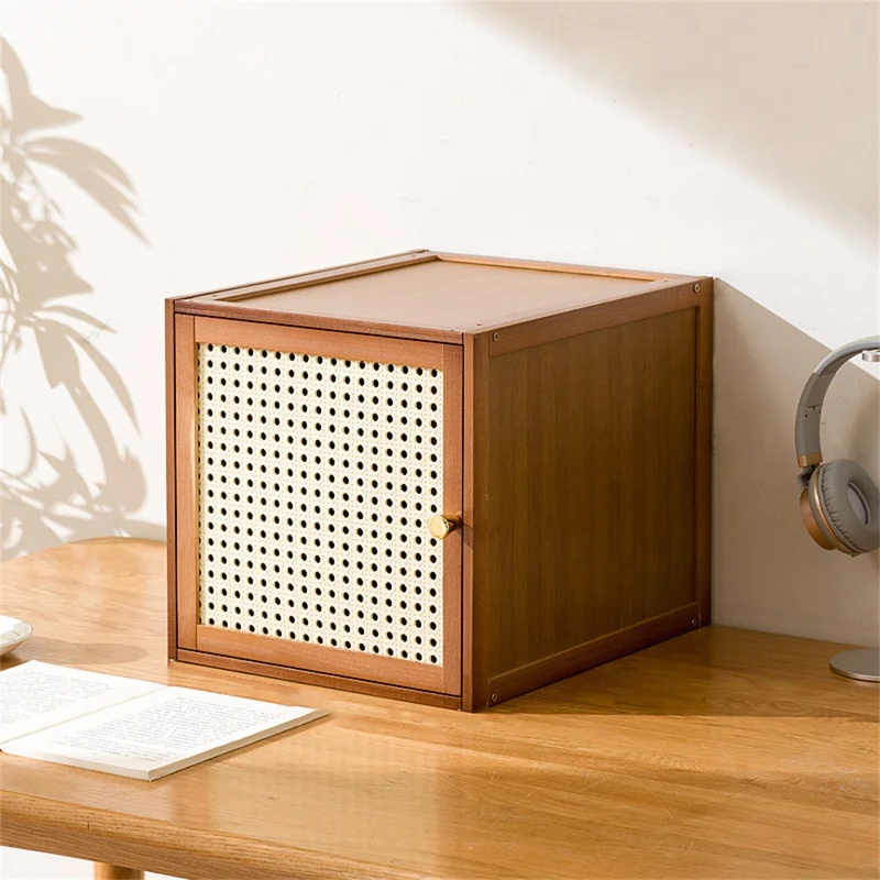 Modulares Holz-Gitter-Regal Freistehend Aufbewahrungsregal für Zuhause / Schaufenster - Braun