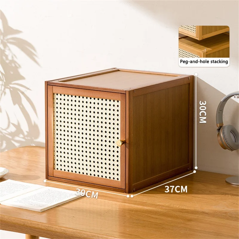 Modulares Holz-Gitter-Regal Freistehend Aufbewahrungsregal für Zuhause / Schaufenster - Braun