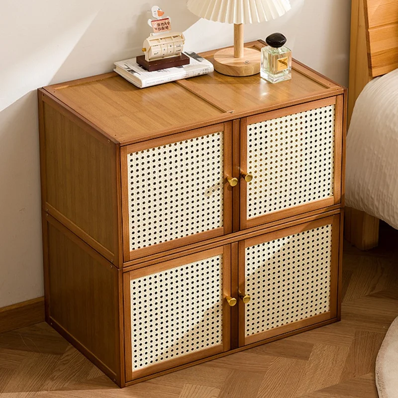 Modulares Holz-Gitter-Regal Freistehend Aufbewahrungsregal für Zuhause / Schaufenster - Braun