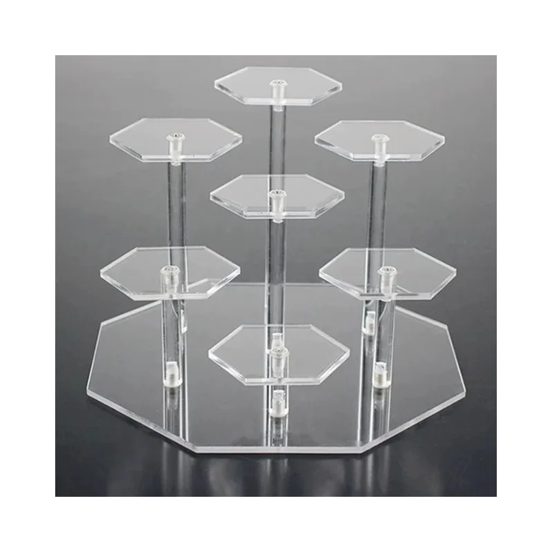 7-stöckiger Acryl-Displayständer für Blindbox-Sammlerfiguren Vitrine Organizer Regal