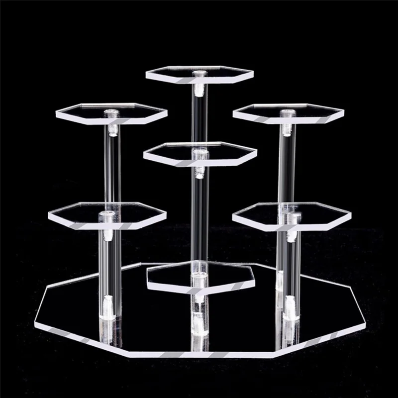 7-stöckiger Acryl-Displayständer für Blindbox-Sammlerfiguren Vitrine Organizer Regal