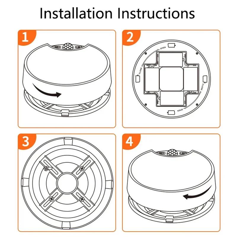 T041 For Stairway Hallway Warehouse 4500mAh Rechargeable LED Motion Sensor Ceiling Light