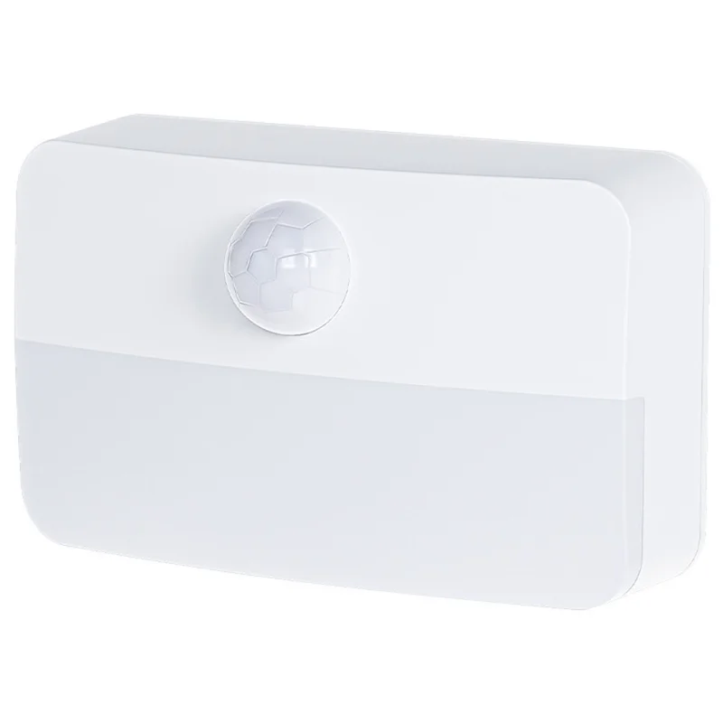 T046 Motion Sensor Night Light Battery Powered For Kitchen Cabinet Smart LED Lamp Automatic On / Off - Warm White Light