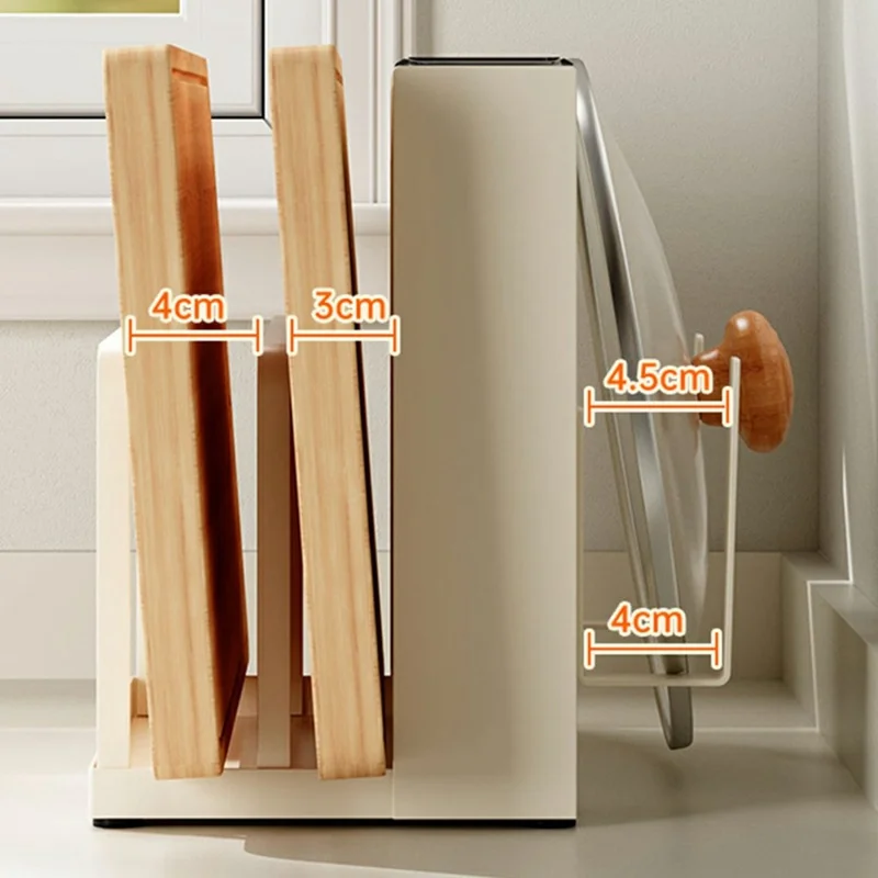 Multifunctional Kitchen Countertop Organizer For Knives Utensils Cutting Boards Carbon Steel Storage Rack