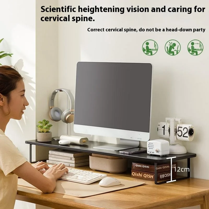 Wholesale 80cm Length Monitor Riser Stand for Desktop Computer Bamboo ...