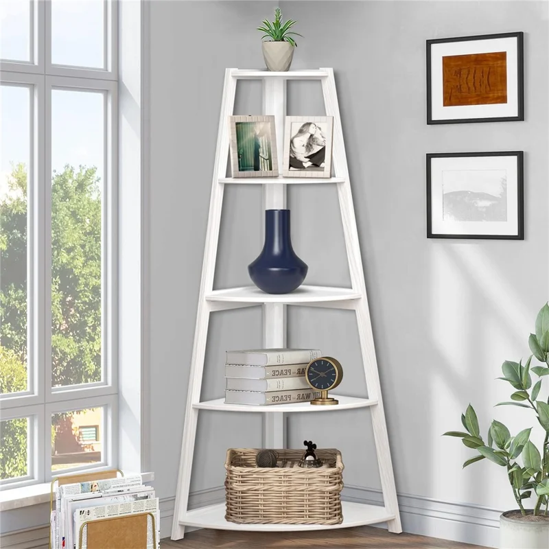 5 Tiers Plant Stand Corner Storage Shelf for Living Room Bedroom Kitchen Space Saving Organizer
