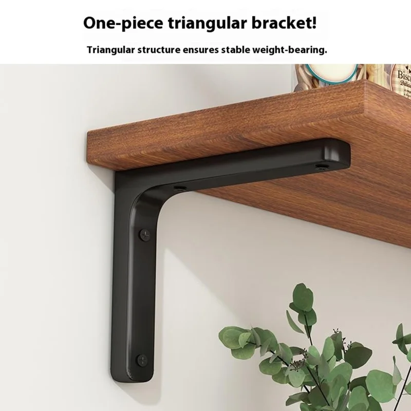 60x20cm Wall Mounted Shelf Wooden Board Storage Rack for Living Room  /  Bedroom  /  Office - Walnut