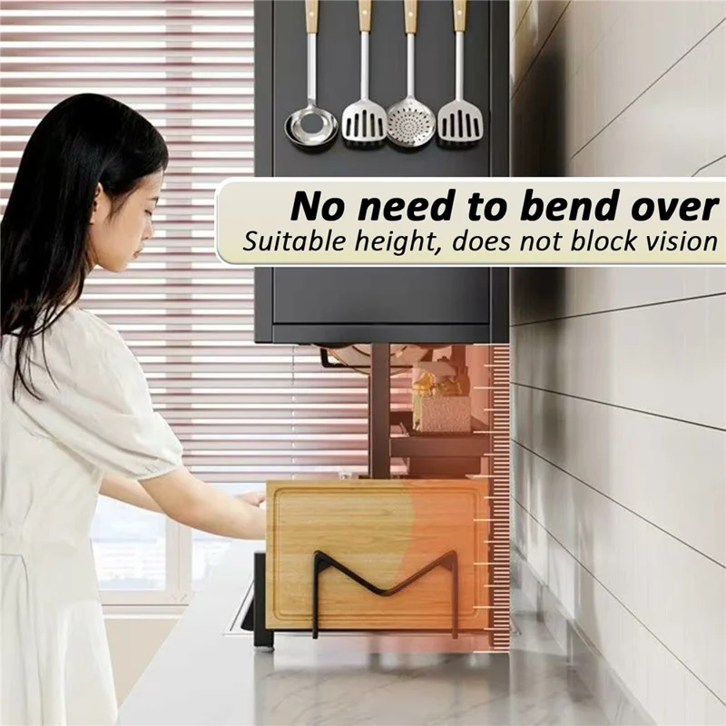 85CM Double Layer Over Sink Dish Drying Rack with Doors Kitchen Organizer Drainer Shelf - Black