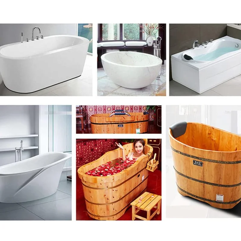 Expandable Bamboo Bathtub Caddy Tray For Home Bath Non Slip Multi Purpose Storage Shelf