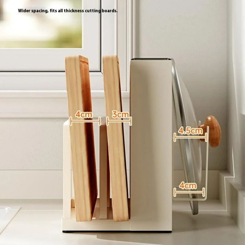 Countertop Knife Utensil Organizer Cutting Board Holder Kitchen Storage Rack Drainer for Knives / Forks / Spoons