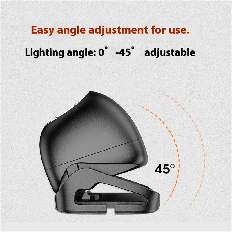 مصباح SUPERFIRE HL05-D المحمول LED رأس IP44 مقاوم للماء قابل لإعادة الشحن عبر USB مصباح كهربائي رأسي بـ 5 أوضاع