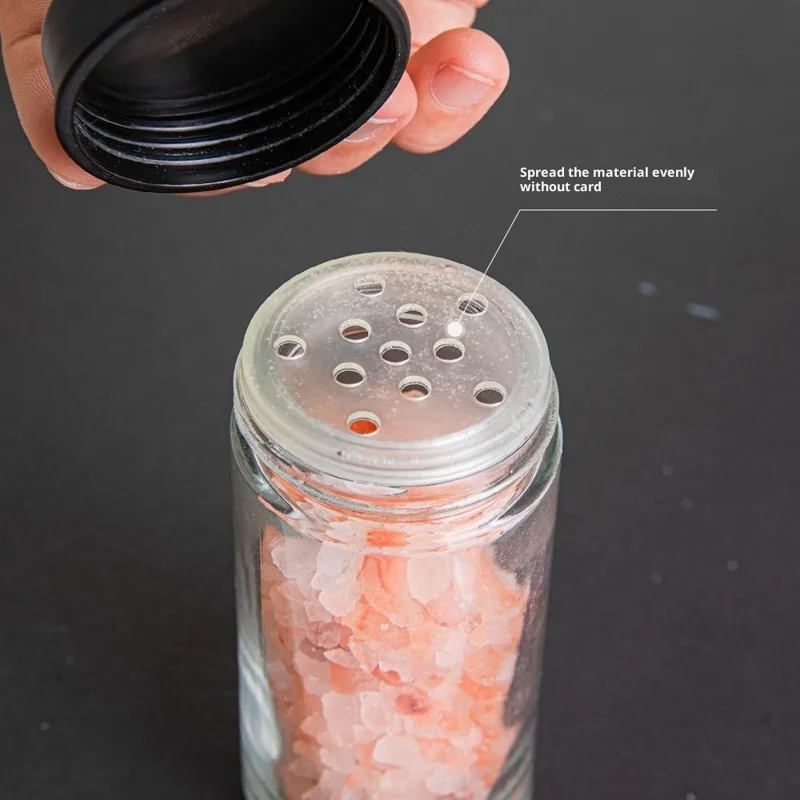 Rotating Ferris Wheel Spice Rack Set with 18Pcs Glass Jars Seasoning Organizer Storage Holder for Kitchen Home