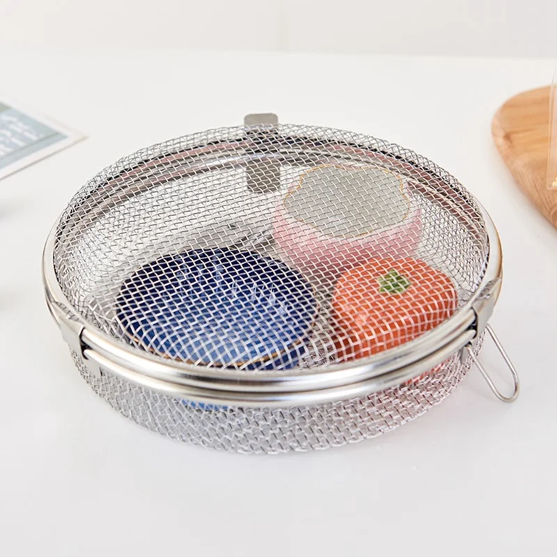 Stainless Steel Dishwasher Storage Basket for Baking Utensils Kitchen Tool Round Mesh Box