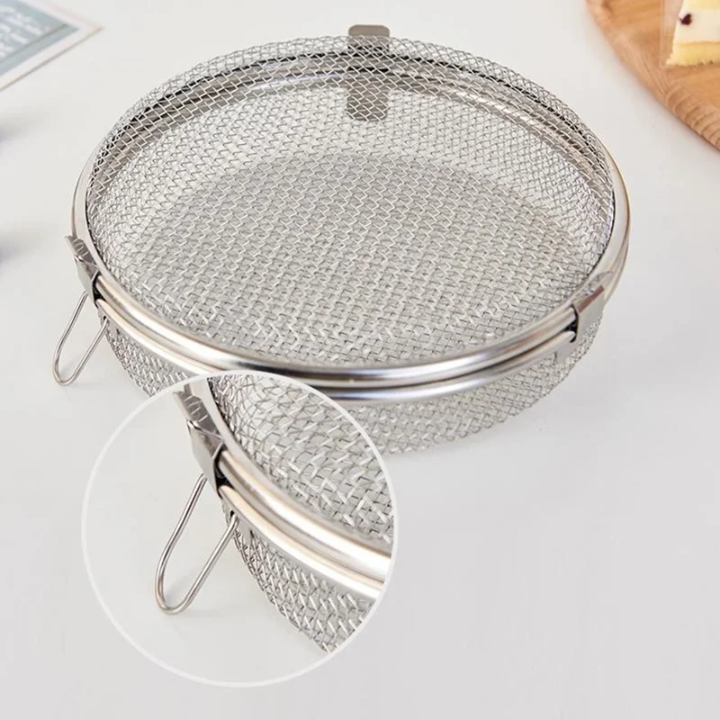 Stainless Steel Dishwasher Storage Basket for Baking Utensils Kitchen Tool Round Mesh Box