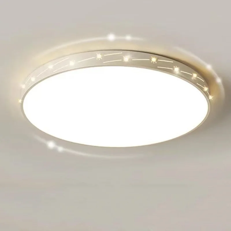 40cm 48W Stepless Dimmable Round LED Ceiling Light with Remote Modern Flush Mount Lamp for Living Room Bedroom