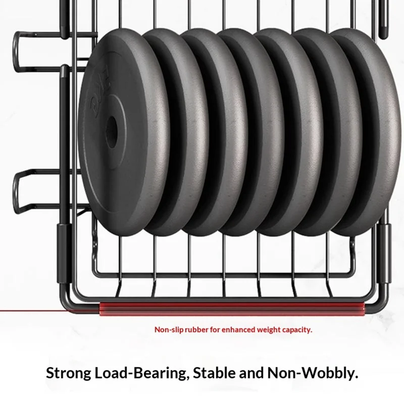 Expandable Stainless Steel Dish Drying Rack Large Capacity Utensil Holder Space Saving Draining Tray - Black