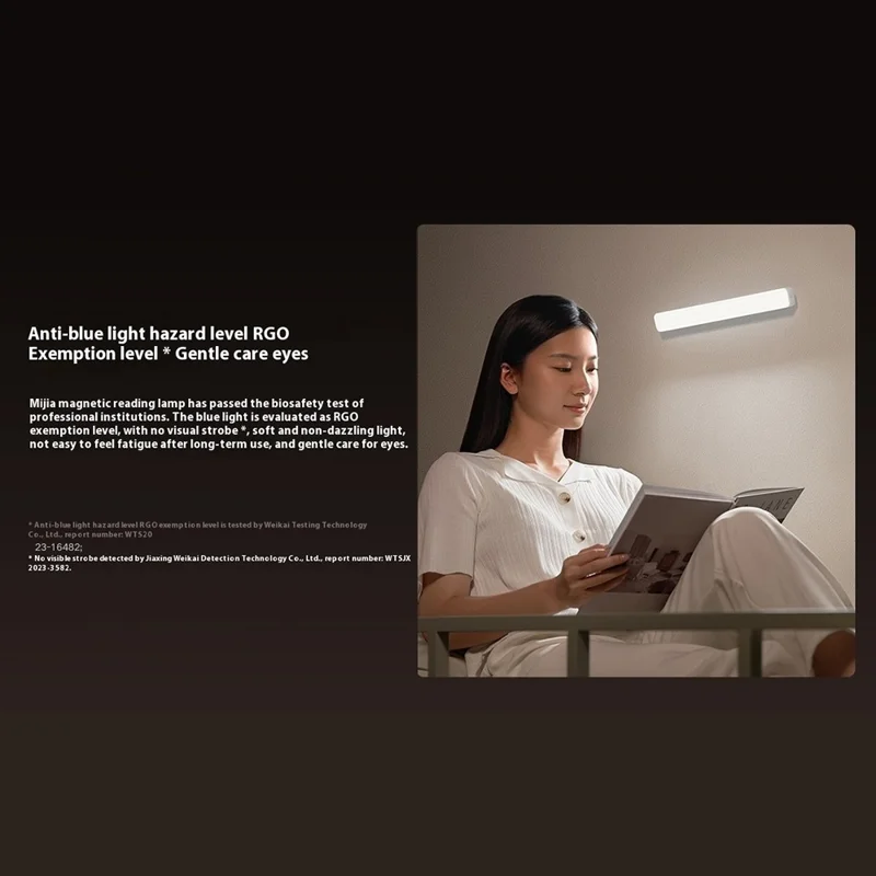 XIAOMI MIJIA Magnetyczna Lampa Czytelnicza 4000K Ra90 Wysoki CRI 170lm Ochrona Przed Promieniowaniem Niebieskim Ochrona Oczu Lampa Studencka