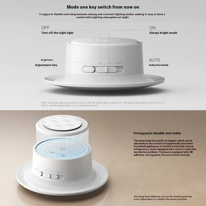 XIAOMI MIJIA Natlampe med vid vinkelsensor 2700K varm hvid lampe med magnetisk fod