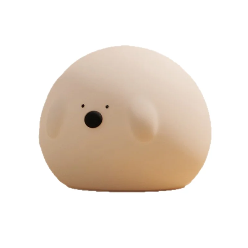 Bopo Silicone 2-Speed Timer Night Light Simple Animal Touch-Sensitive Control Lamp USB-C Rechargeable