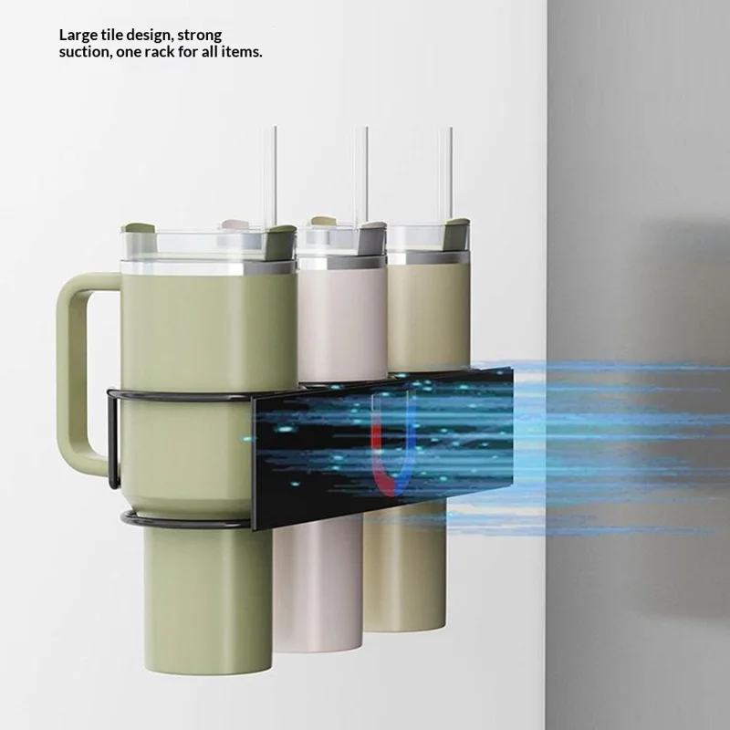 Набор из 3 шт. магнитная кухонная полка из углеродистой стали для холодильника, держатель для стаканов Stanley и крышек