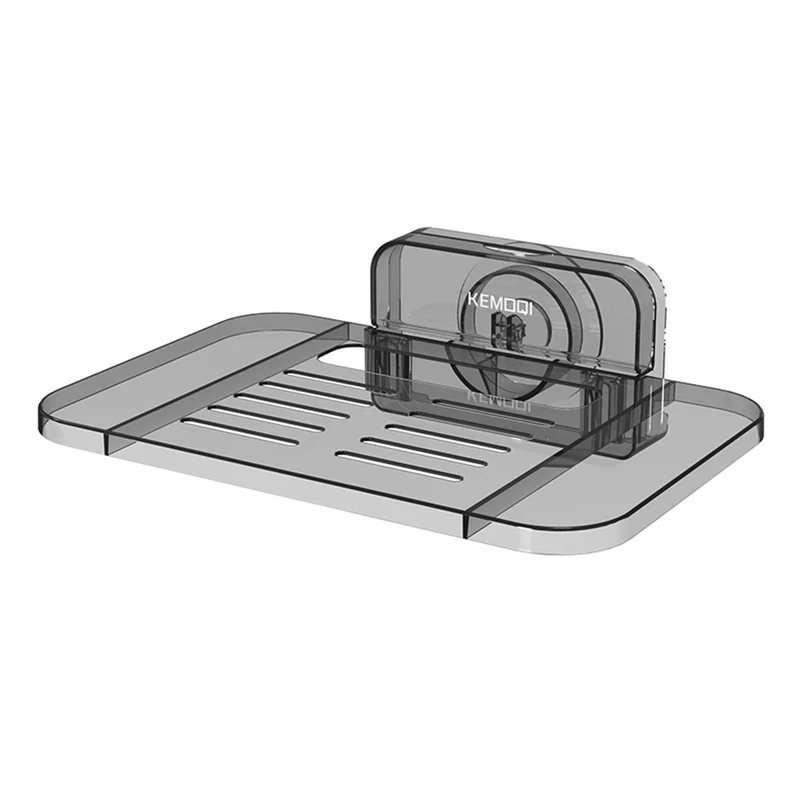 KEMOQI Suction Cup Router Storage Rack Wall-Mounted Organizer Bracket Stable Router Shelf For Home - Grey