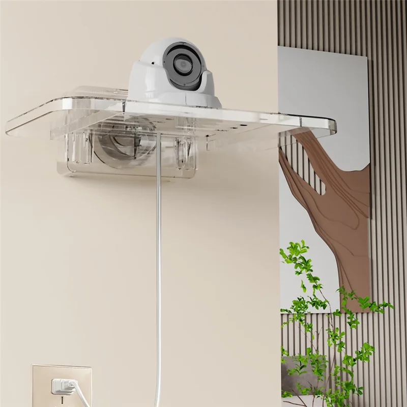 KEMOQI Suction Cup Router Storage Rack Wall-Mounted Organizer Bracket Stable Router Shelf For Home - Grey