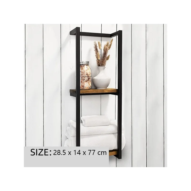 Toallero de Pared Organizador de Baño Barra de Toallas de Hierro Estante de Almacenamiento para Ducha para Artículos de Aseo / Toallas de Mano / Toallas de Baño