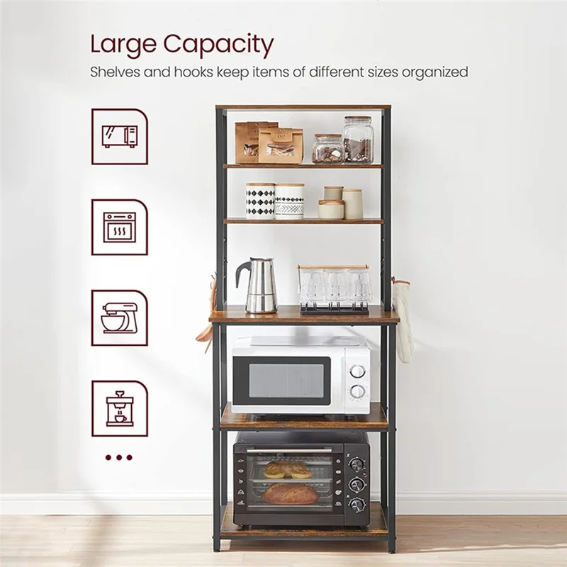 Mikrowellenstand Küchenregal Multifunktions-Brotregal mehrschichtig Organizer für zu Hause