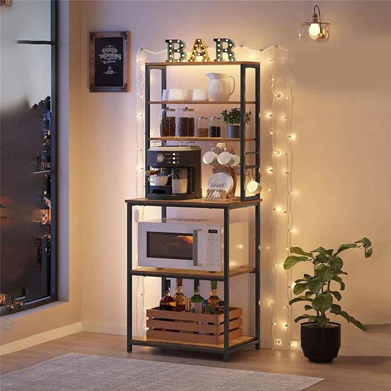 Mikrowellenstand Küchenregal Multifunktions-Brotregal mehrschichtig Organizer für zu Hause