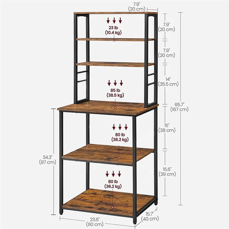 Mikrowellenstand Küchenregal Multifunktions-Brotregal mehrschichtig Organizer für zu Hause