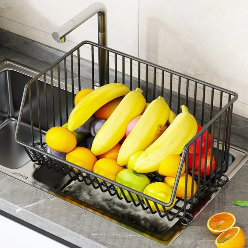 Rack de rangement de cuisine moyen, 3 niveaux, pour légumes et fruits, chariot roulant de grande capacité, étagère debout, panier